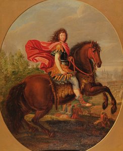 Equestrian portrait of Louis XIV by Jean Baptiste Martin